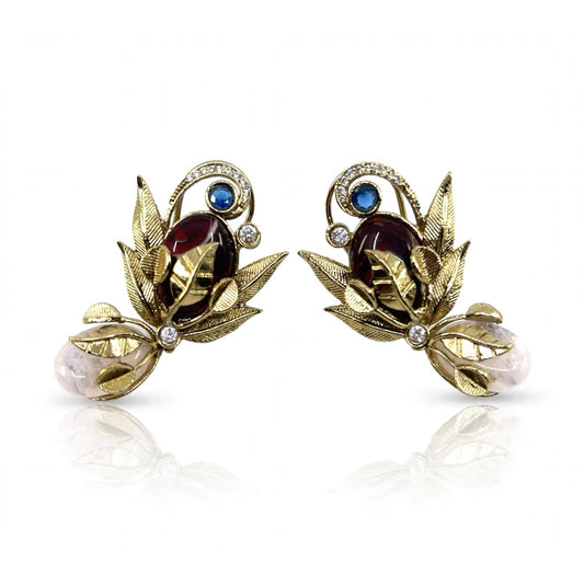 Lotus Leaf Earrings
